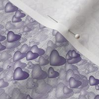 Sea Of Hearts - Border - Lavender