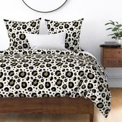 Black and White Leopard Print - Bold + Bright Tropical Jungle Vibes (Med)