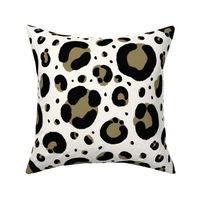 Black and White Leopard Print - Bold + Bright Tropical Jungle Vibes (Med)