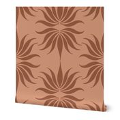 Yucca Medallion Desert Clay Wallpaper Jumbo Scale by Pippa Shaw