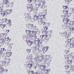 Sea Of Hearts - Stripes - Lavender