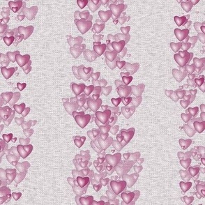 Sea Of Hearts - Stripes - Pink