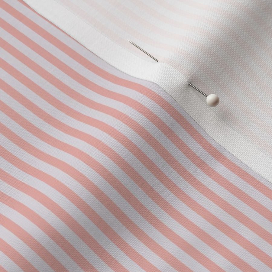 Pale Rose Narrow Stripe