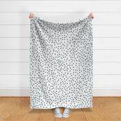 Modern Farmhouse Hand Drawn Neutral Polka Dots Muted Relaxing Dark Blue