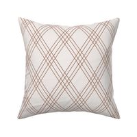 Trellis Argyle diagonal grid (L) - kitchen upholstry coastal mocha mousse