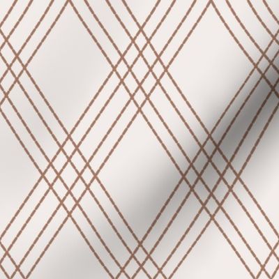 Trellis Argyle diagonal grid (L) - kitchen upholstry coastal mocha mousse