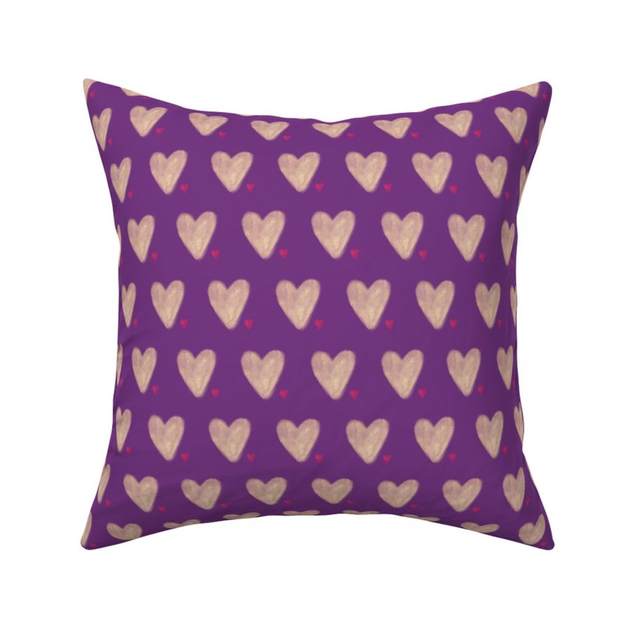 Hygge Hearts Raspberry Purple