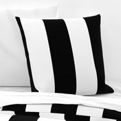 Vertical 6 Inch Black and White Stripe