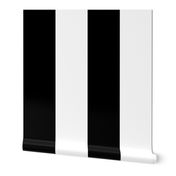 Vertical 6 Inch Black and White Stripe