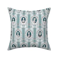 Toile de Jouy - Science Women Teal Small