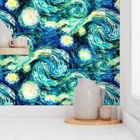 Starry Night Van Gogh {Sky Only - Small Version}