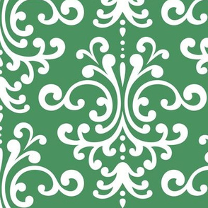 damask lg kelly green