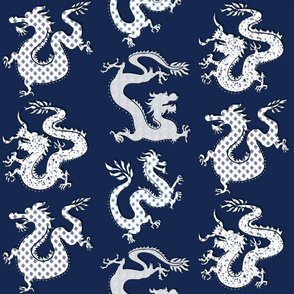 Paper Dragons- navy blues