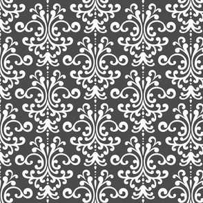 damask dark grey