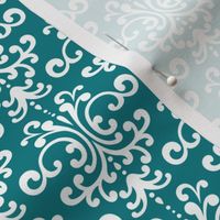 damask dark teal