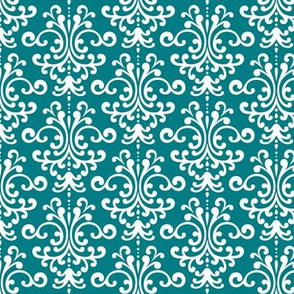 damask dark teal