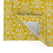 damask mustard yellow