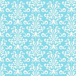 damask sky blue