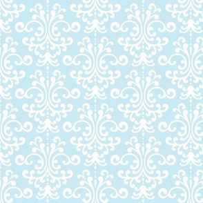 damask ice blue