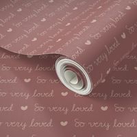 s - So very loved - Nursery pattern - Baby blanket