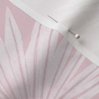 Jumbo Serene Watercolor Palm Leaves in Ballet Slipper Pink