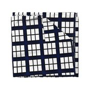 Police Box Windows | Geometric Blue Boxes | Squares 