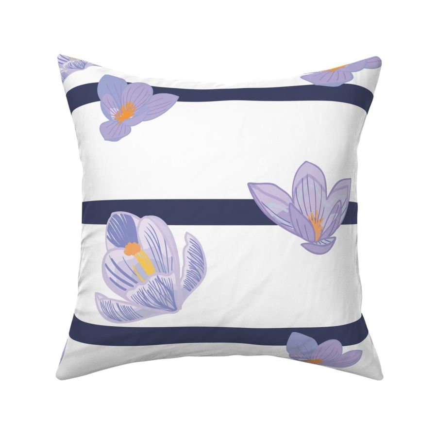 Blue-and-White Crocus Seaml Stock15