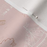 Circus Toile De Jouy meets retro circus - in boho pink