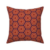 Hexagons with Mandala-Inspired Ornamentation in Jewel Tones - small