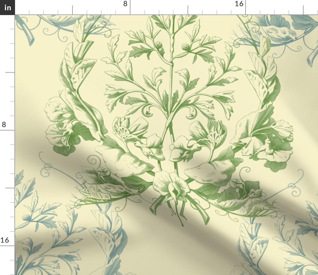 Floral Damask ~ Provencal 