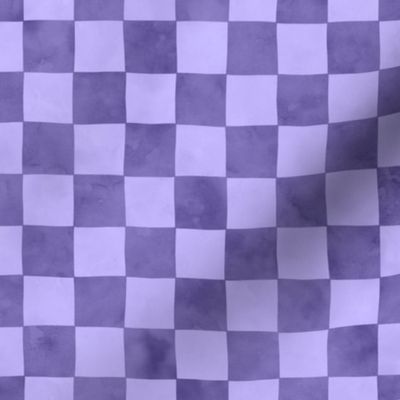 Smaller Watercolor Checkers Purple