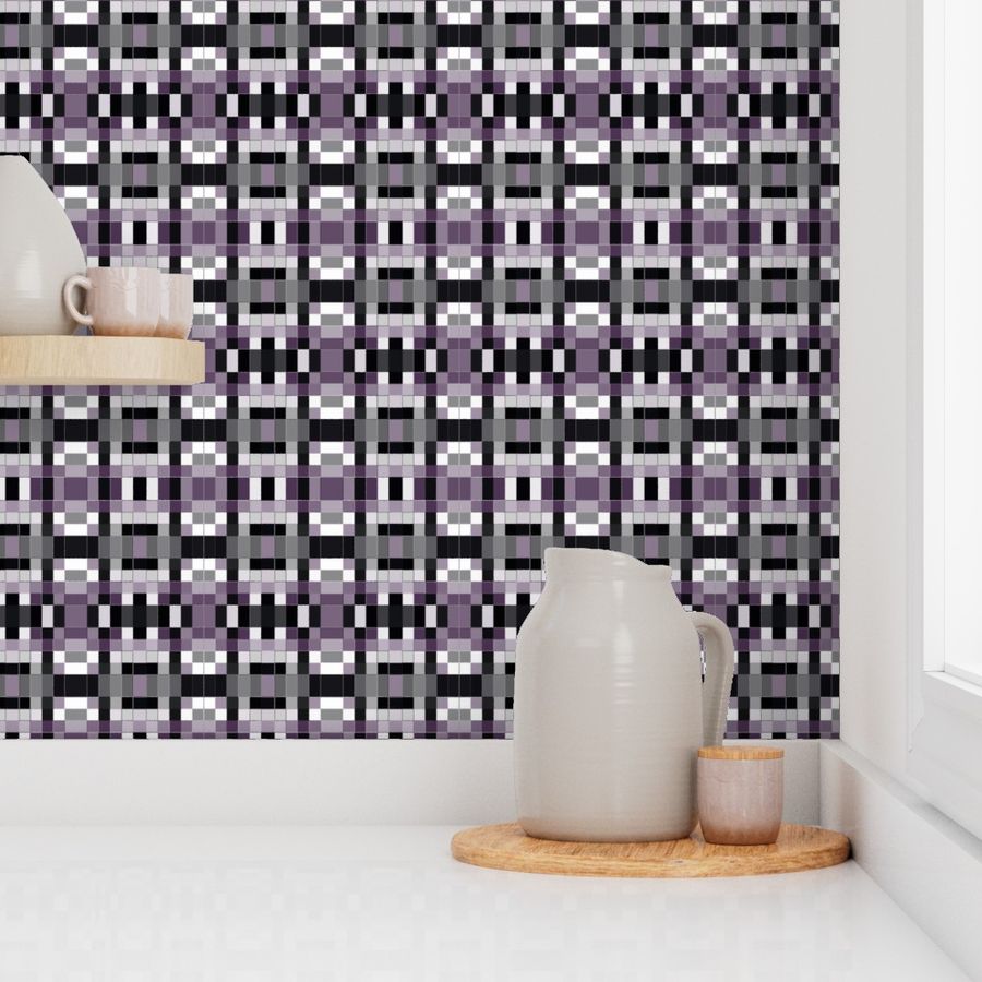 Plum Check Mosaic © Gingezel™ 2013