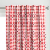 classic gingham hearts grandmillenial nursery check red and white valentine