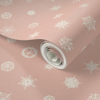 Snowflakes - MEDIUM - Cannoli & Rosy Beige - Neutral Nursery