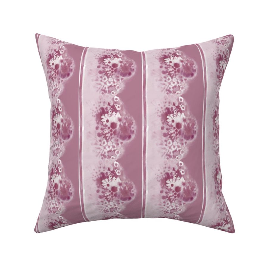 Flower Burst Mauve Stripe