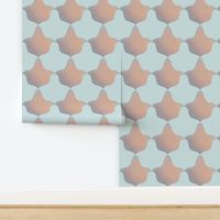 Sage Green Watercolor Effect Faux Tiles - Gothic Renaissance Geometric (S)