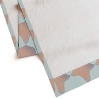 Sage Green Watercolor Effect Faux Tiles - Gothic Renaissance Geometric (S)