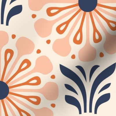 KF 0335 D - Large 12" - Vintage Retro Fabric | Spoonflower