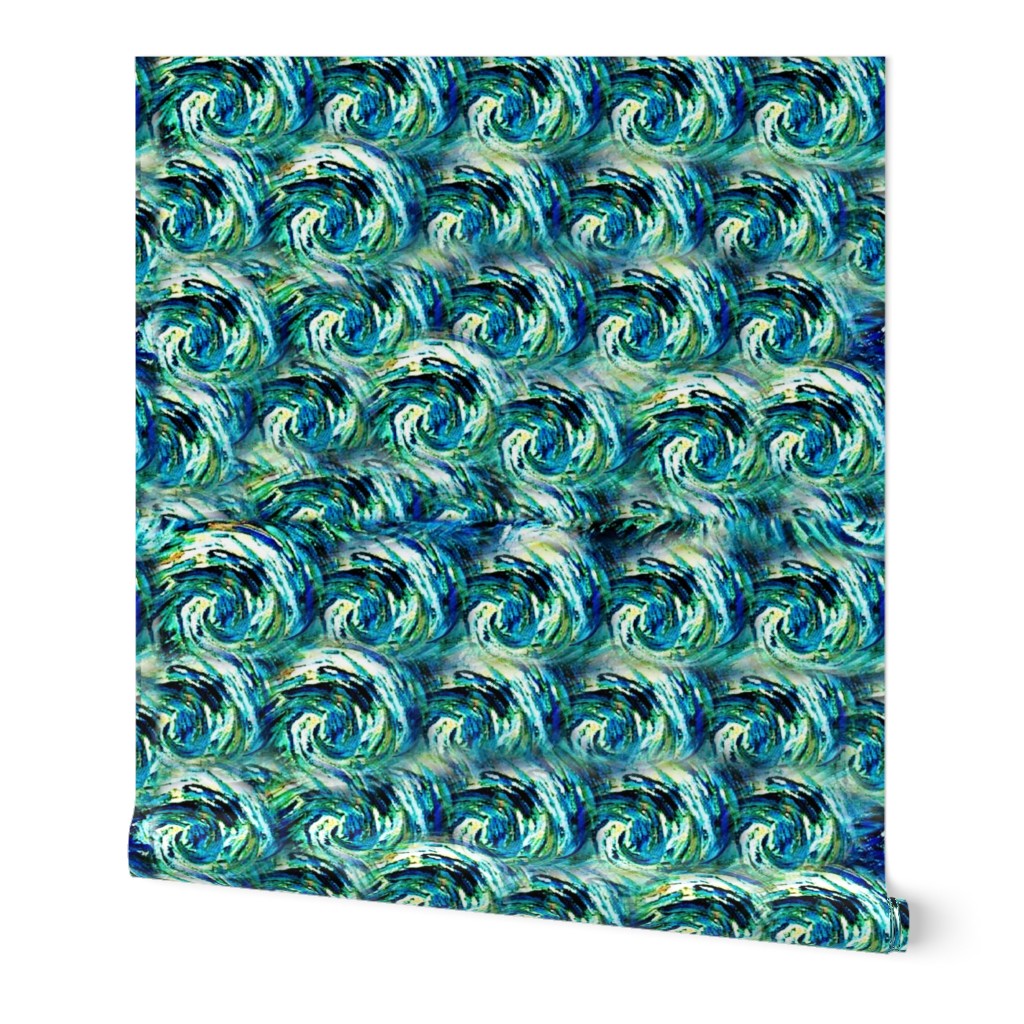 Van Gogh Starry Night Swirls {Smaller Coordinating Pattern}