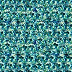 Van Gogh Starry Night Swirls {Smaller Coordinating Pattern}