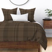 Rich Brown Tartan Plaid With Grounded Accents For Rustic Elegance