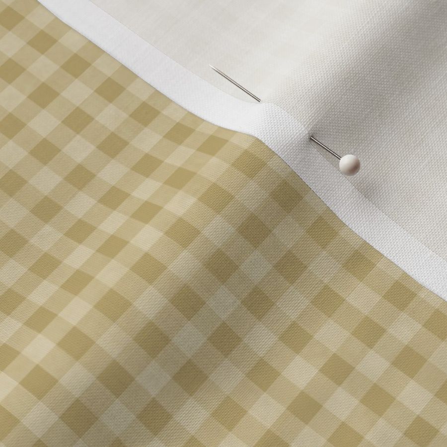 Gingham On Mottled Misty Moss Yellow - medium