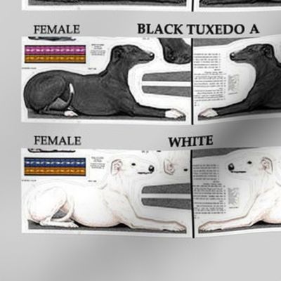 Greyhound kits - links to cut and sew fabrics