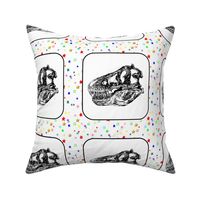 Bohemian Dinosaur | Vintage T-Rex Skull Rainbow Stars 