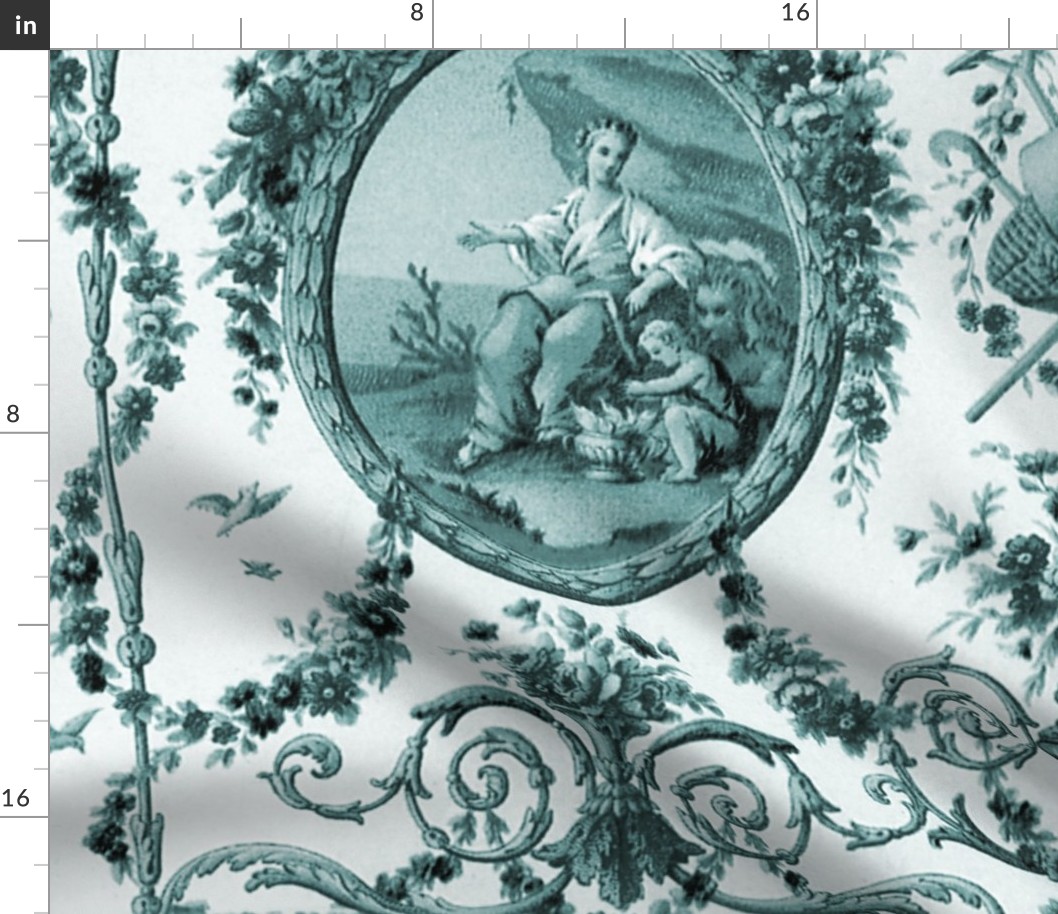 Rococo Harvest ~ China Blue