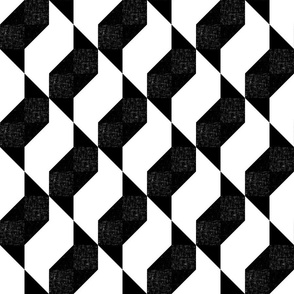 modern quilt minimal black white small