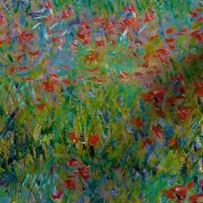 Claude Monet - Poppy Field - Seamless