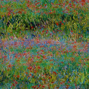 Claude Monet - Poppy Field - Seamless
