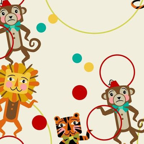 Juggling Hoops ~ Lions, Tigers and Monkeys