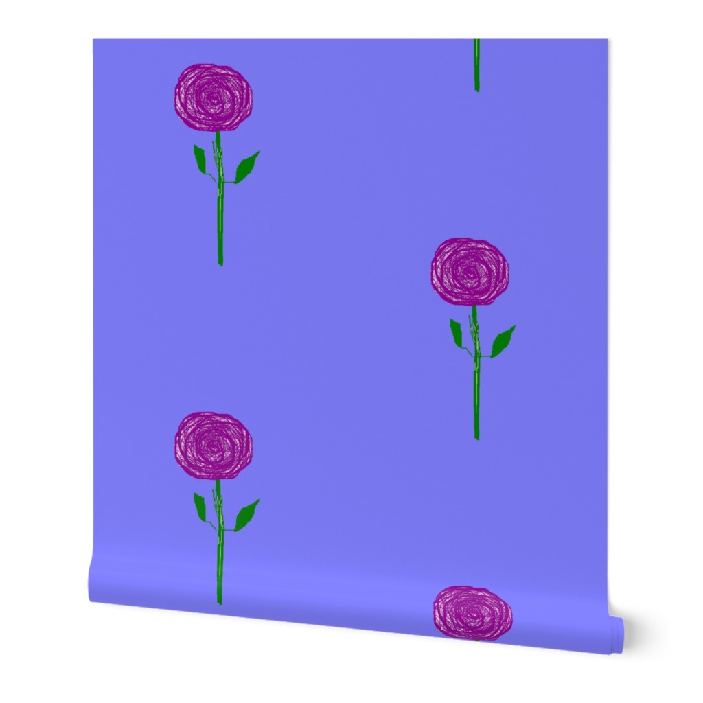 Purple Rain Flowers, straight up, large